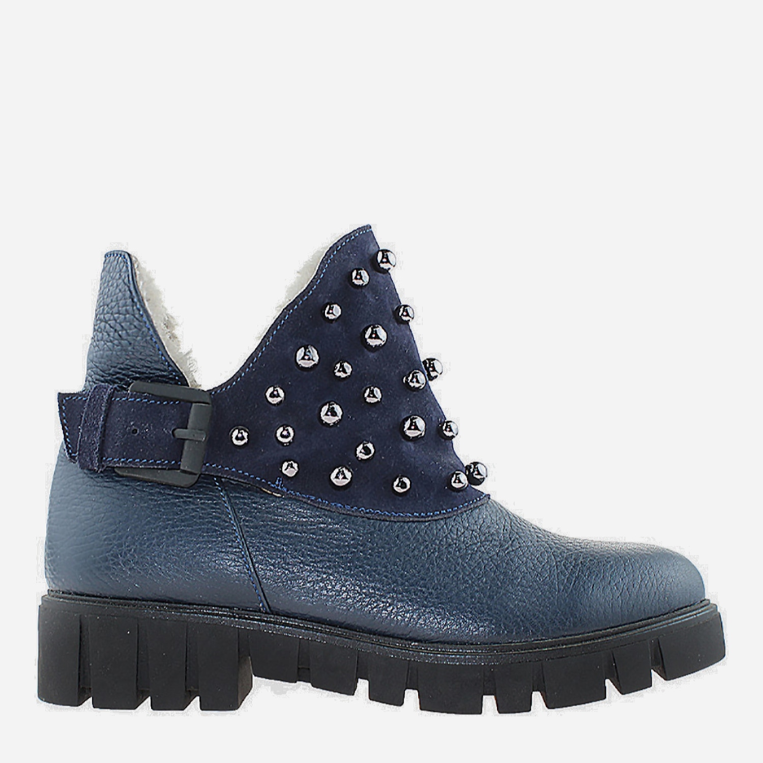 Акція на Жіночі зимові черевики високі Classic Style RC78563-22 37 23.5 см Сині від Rozetka