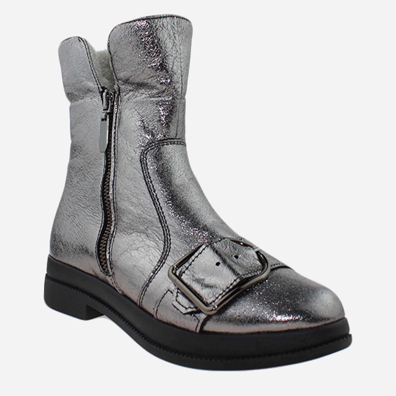 Акція на Жіночі зимові черевики високі Passati RP7725 37 23.5 см Сріблясті від Rozetka