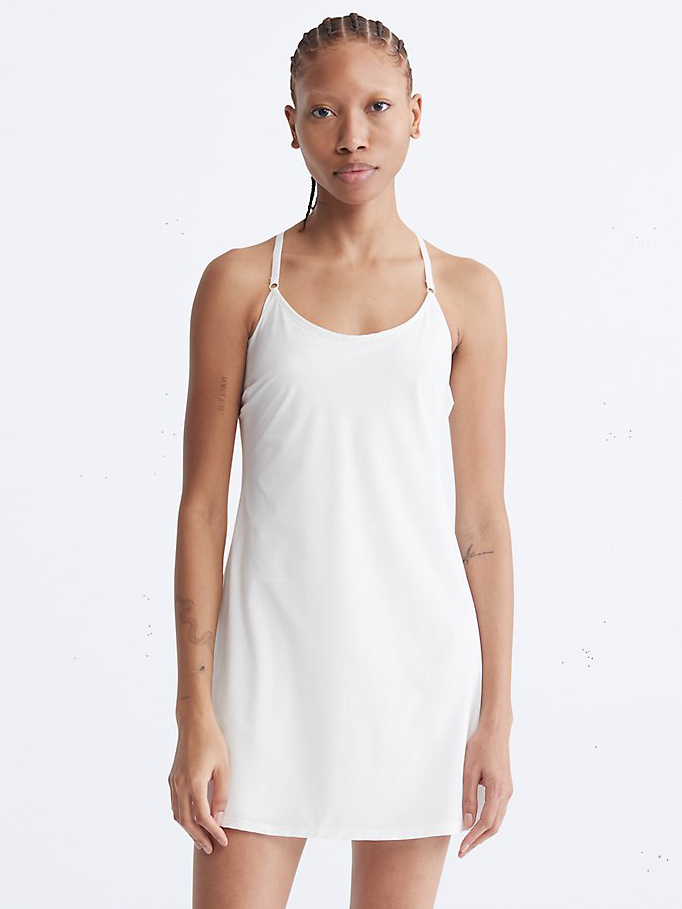 Акція на Сукня міні літня жіноча Calvin Klein 924603971 M Біла від Rozetka