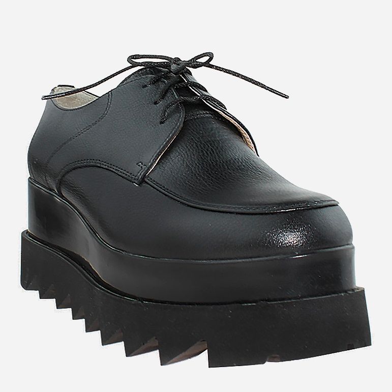 Акція на Жіночі туфлі зі шкіри Favi RF32185 37 23.5 см Чорні від Rozetka