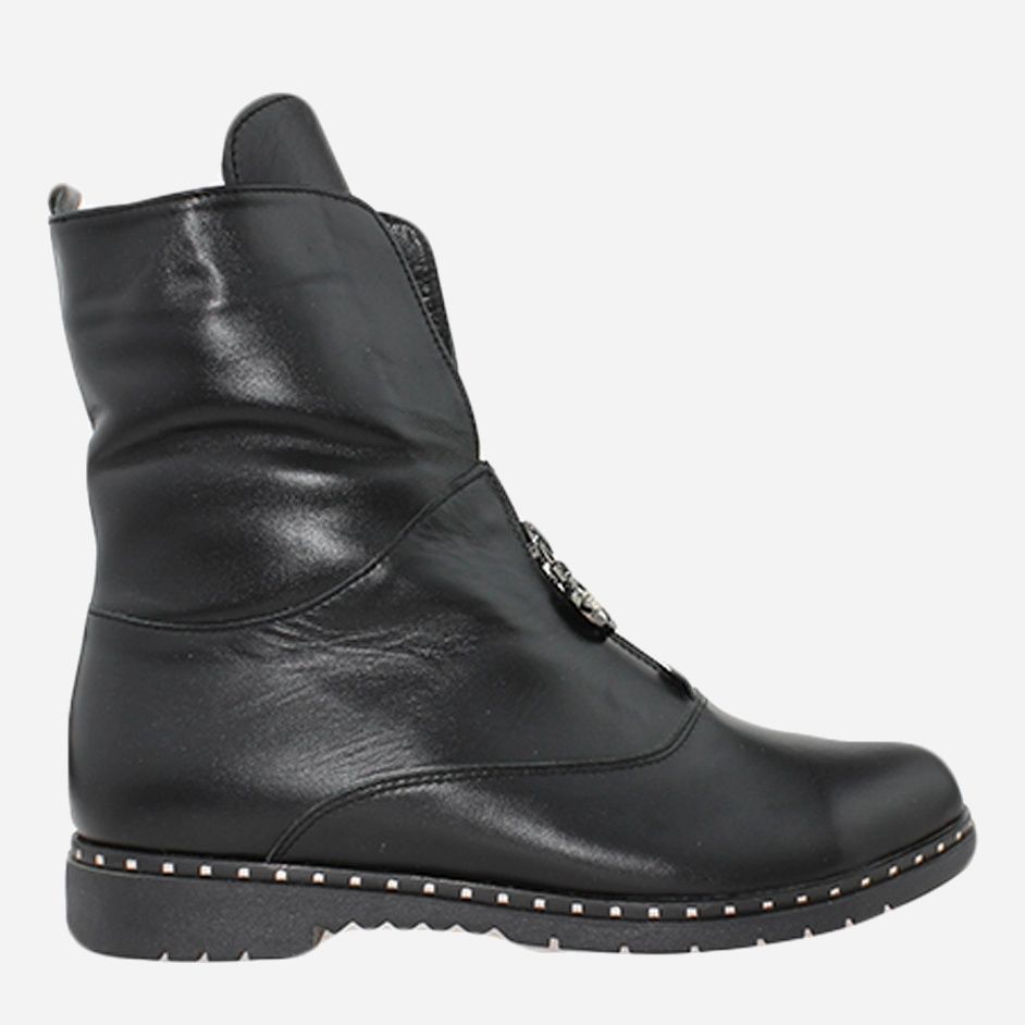 Акція на Жіночі зимові черевики високі Emilio RE0252 37 23.5 см Чорні від Rozetka