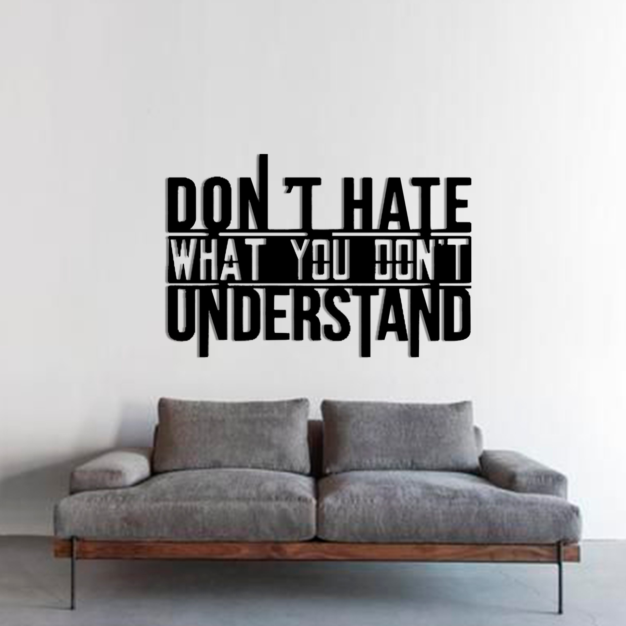 

Картина с дерева KoDi на стену Don't hate what you don't understand 100 см 300029