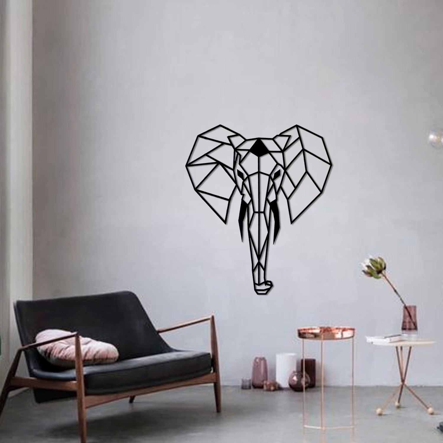 

Картина с дерева на стену Elephant 75 см 300099