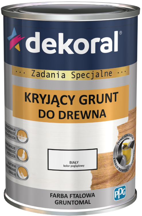 

Грунтовка Dekoral Gruntomal для дерева 0.9 л Белая (DL-380766)