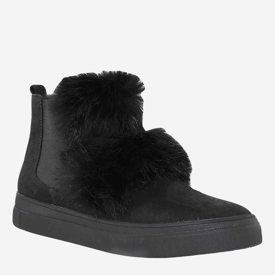 Акция на Жіночі зимові черевики низькі Favi RF5511 37 23.5 см Чорні от Rozetka