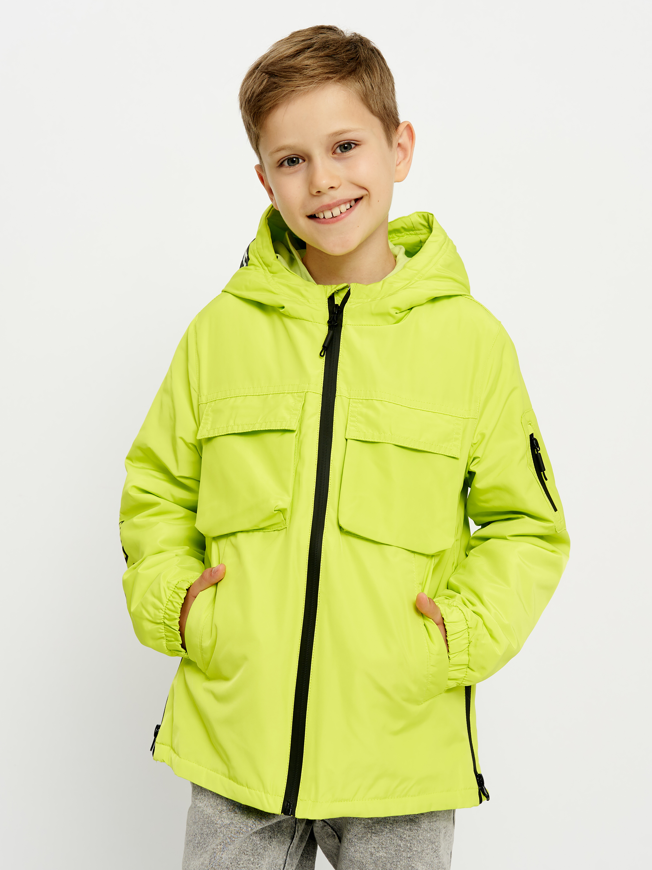 Акция на Дитяча демісезонна куртка для хлопчика Coccodrillo Outerwear Boy Kids WC3152711OBK-011 110 см от Rozetka