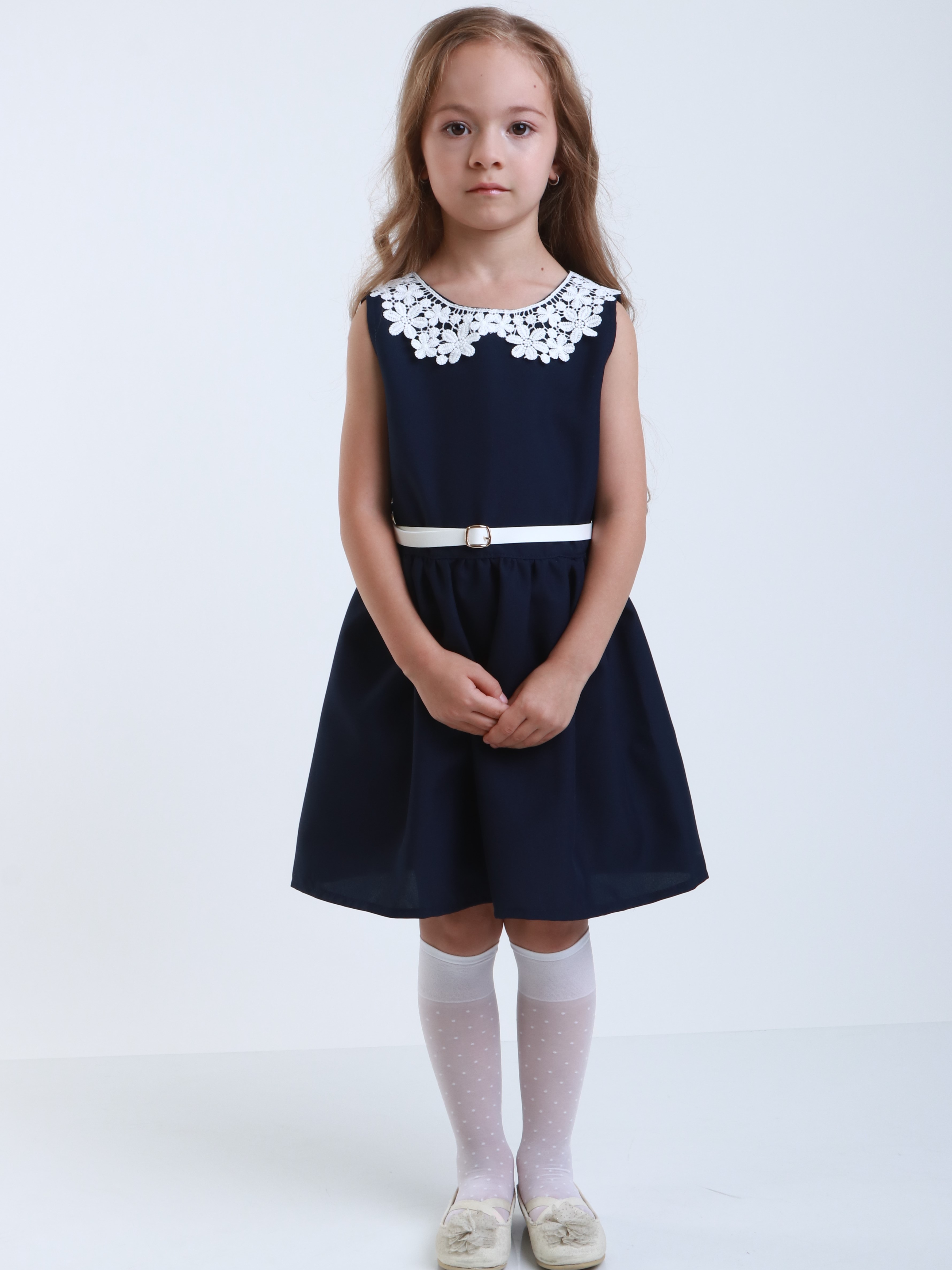 Акція на Дитяча сукня для дівчинки Ласточка 18_2163 116 см Синя від Rozetka