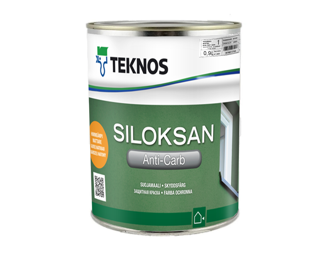 

Краска акрилатная TEKNOS SILOKSAN ANTI-CARB для бетона белая (база 1) 0,9л