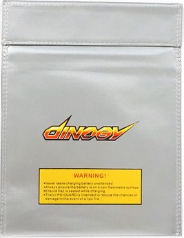 

Чехол DINOGY 23x30см для безопасного хранения и зарядки LiPol аккумуляторов