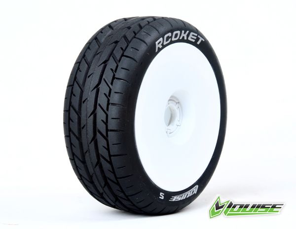 

Колеса Louise для радиомоделей багги в масштабе 1/8 Racing B-ROCKET Soft белые 2шт (L-T3190SW)