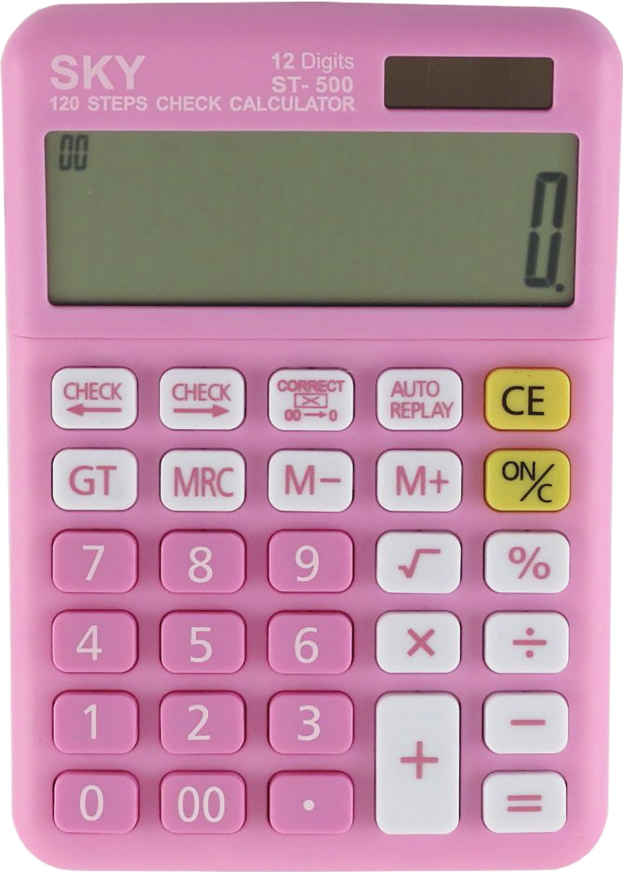 

Калькулятор электронный KLERK 12-разрядный Розовый (Я17894_ST-500_розовый)