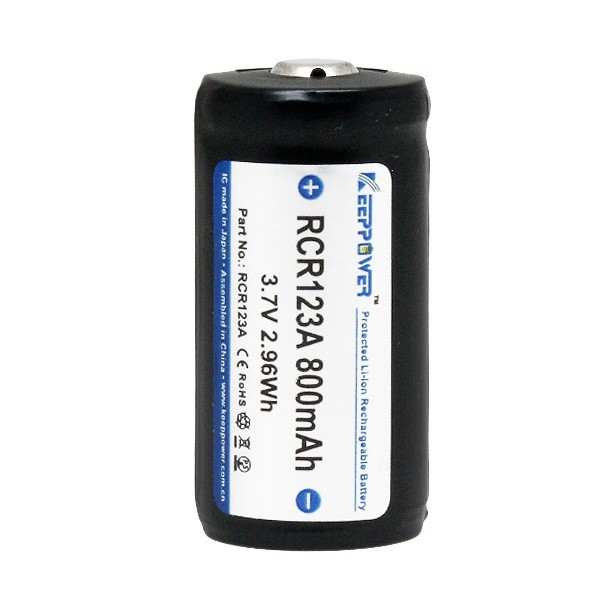 Аккумулятор 123 Keeppower (RCR123A) 800mAh 3.7V (с защитой) – фото ...