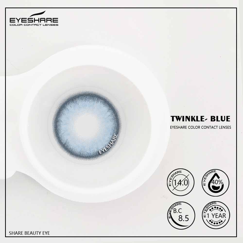 Линзы цветные Eyeshare без диоптрий голубые Twinkle Blue + контейнер для  хранения от продавца: Eyes Style – в интернет-магазине ROZETKA | Купить в  Украине: Киеве, Харькове, Днепре, Одессе, Запорожье, Львове