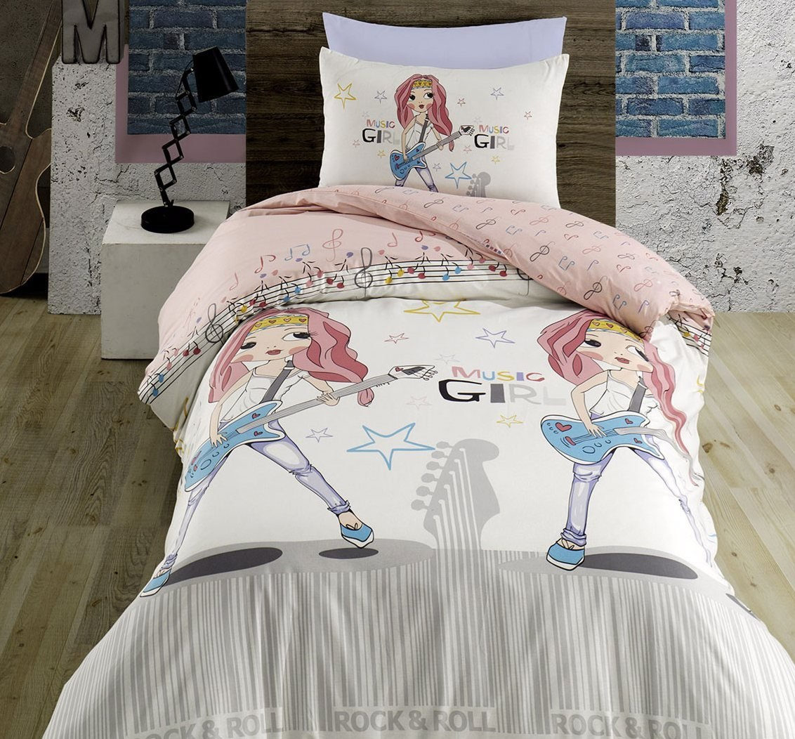 

Комплект постельного белья Zugo Home ранфорс Musig Girl полуторный (ts-02223)