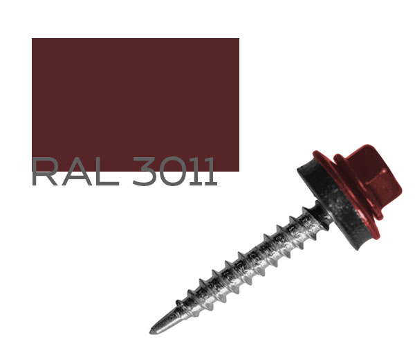 

Саморез кровельный по дереву MAXPRO с шайбой EPDM RAL-3011 4,8х35 250 шт (SDS-48353011)