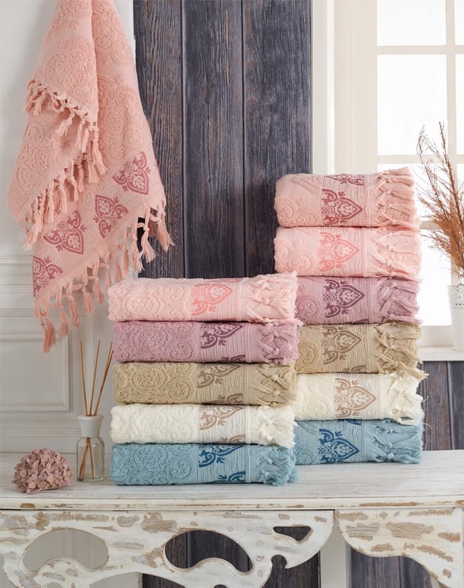 

Набор махровых полотенец Sikel жаккард Damask 50*90 6 шт