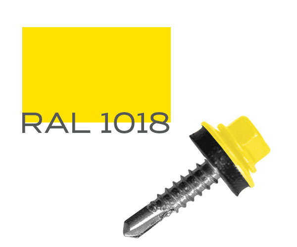 

Саморез кровельный по металлу MAXPRO с шайбой EPDM RAL-1018 5,5х25 250 шт (SDSM-55251018)