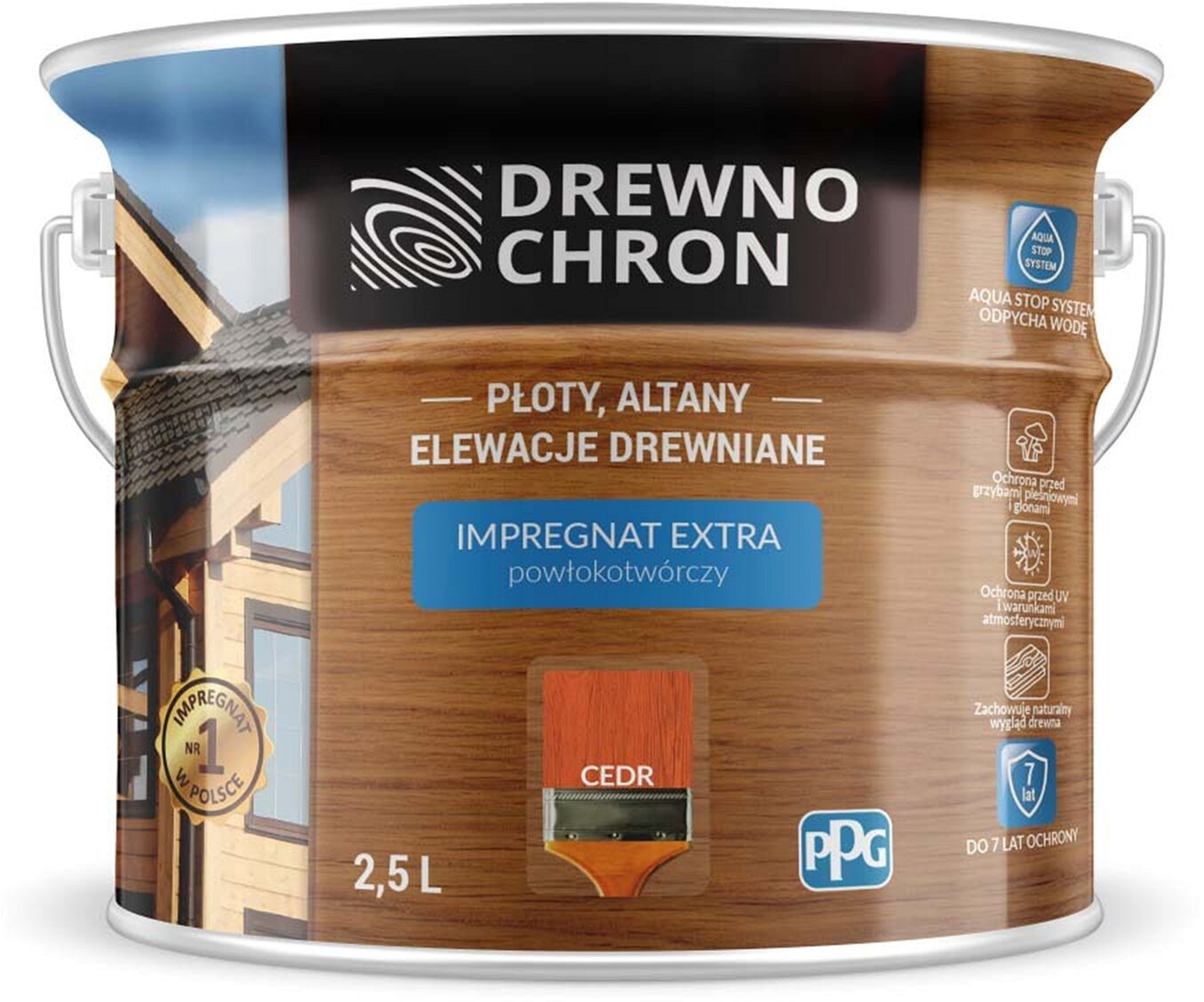 

Плёнкообразующая пропитка Drewnochron Impregnat Extra Серый 2.5 л (DN-366383)