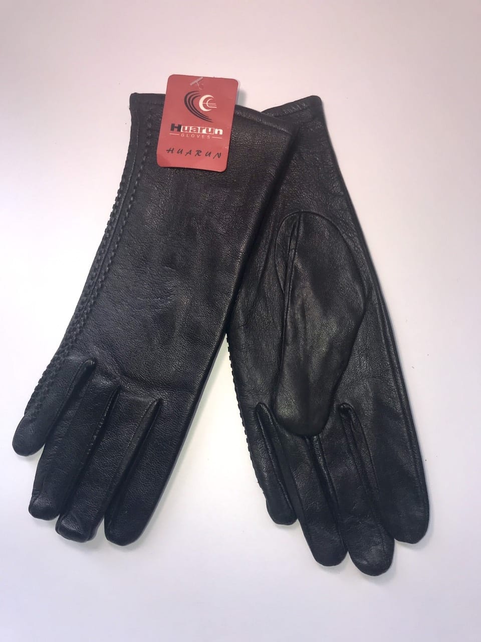 

Перчатки женские кожаные Huarun XL черный (ts-01022)