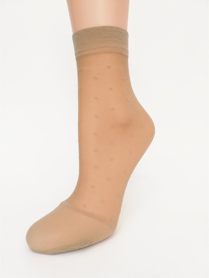 

Носочек женский Piselli Узор точка Lady Sabina 20 Den Natural 10 пар SOX20PSNAT
