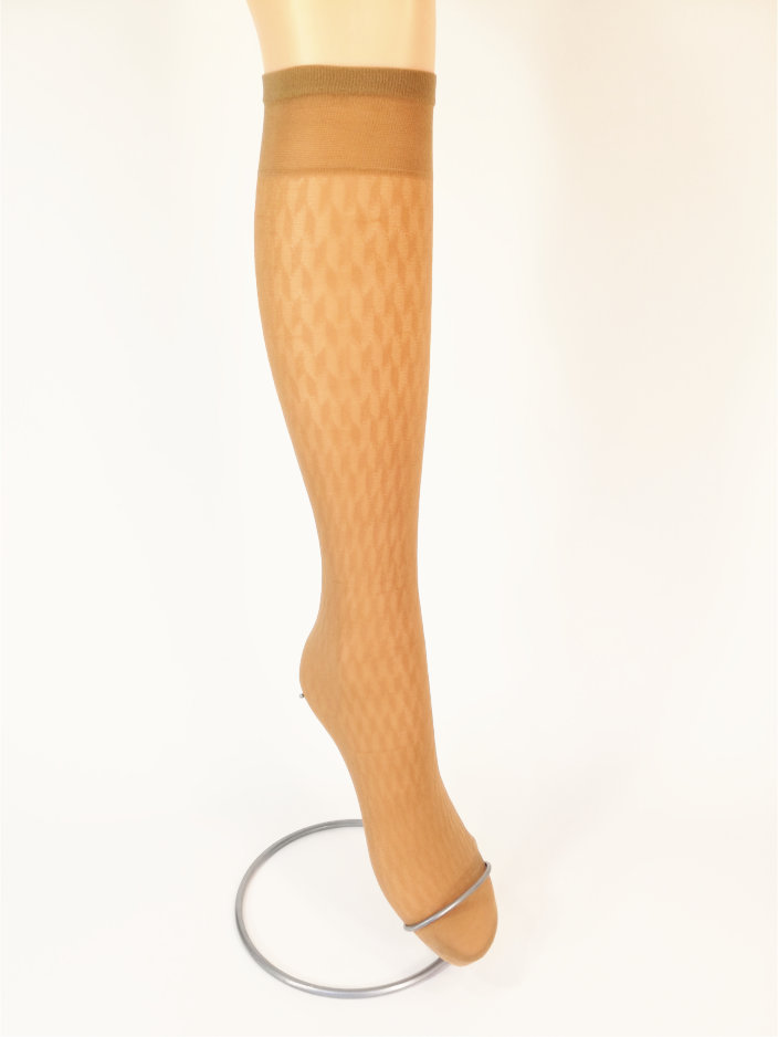 

Женские гольфы Узор ромбы Lady Sabina 50 Den Beige 10 пар GLF50UZBEG