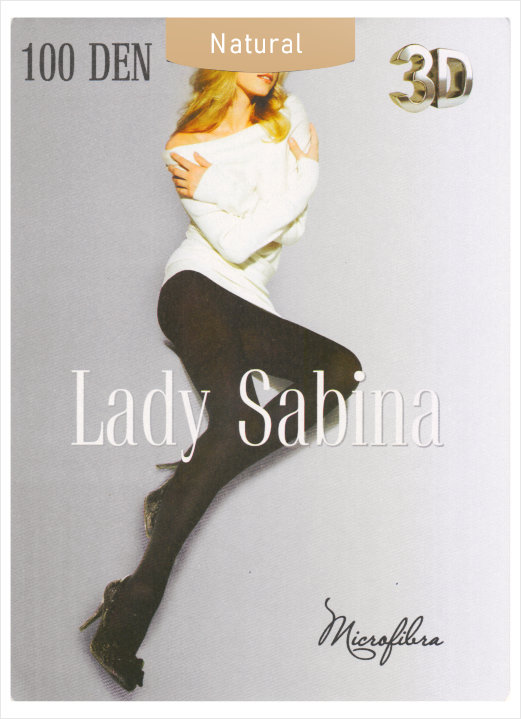 

Колготки Lady Sabina 100 Den 3D size 2-M Natural LS1003D2NAT