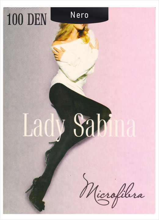 

Колготки Lady Sabina 100 Den Microfibra size 5-2XL Nero LS100MF5NER