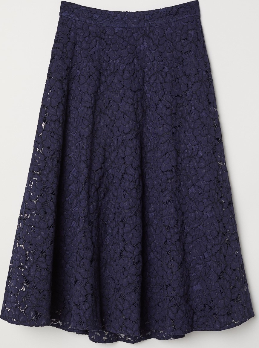 

Юбка H&M 06673628 32 Темно-синяя
