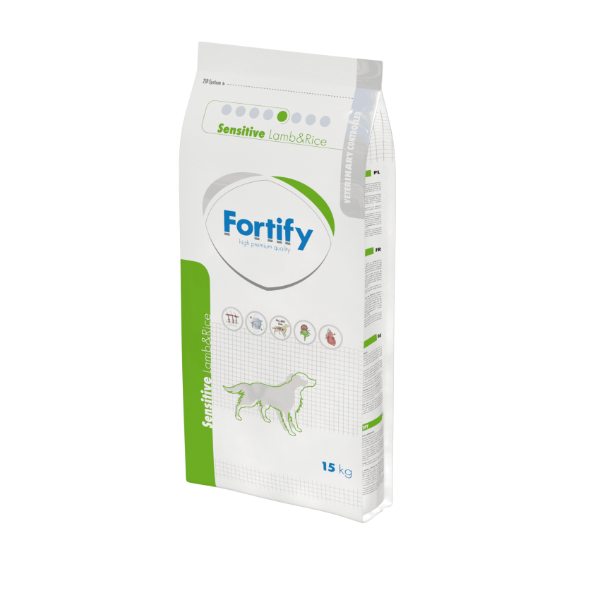 

Гипоалергенный сухой корм для собак без клейковины Eminent Fortify Sensitiveс ягненком и рисом 15 кг