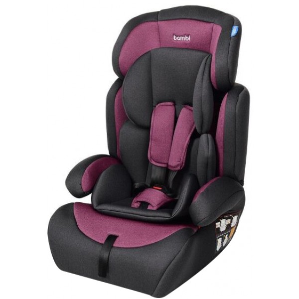 

Автокресло Bambi M 3546 от 9 до 36 кг группа 1-2-3, Pink Gray