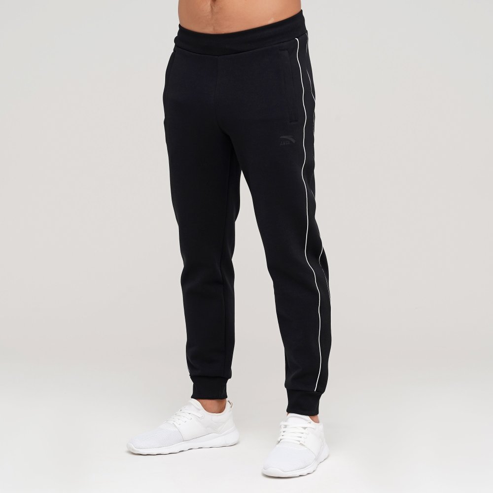 

Мужские спортивные штаны Anta Knit Track Pants Черный 52 (ant852038319-2)