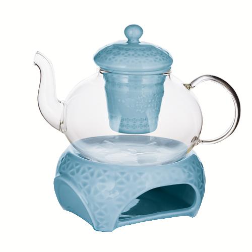 

Набор ТМ "TEASTAR" "Сан-Рафаэль" голубой 600мл 2 предмета