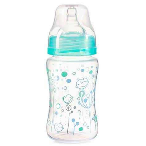 

Антіколікова пляшечка з широким горлом BabyOno 403, 240 мл Бірюзовий