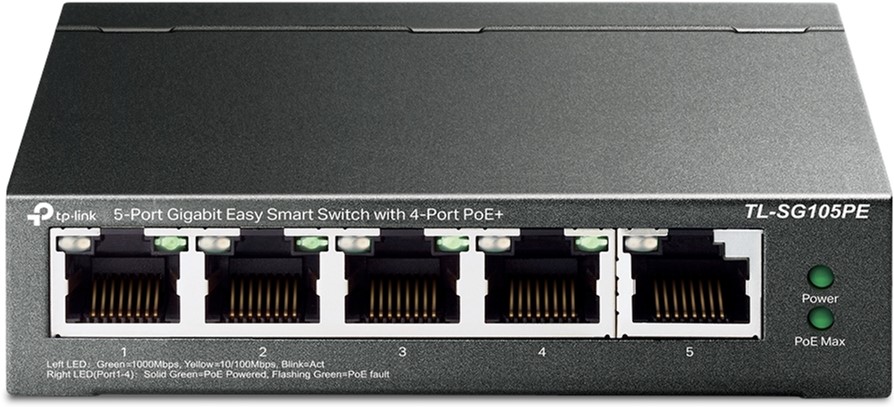 

PoE-комутатор TP-LINK TL-SG105PE