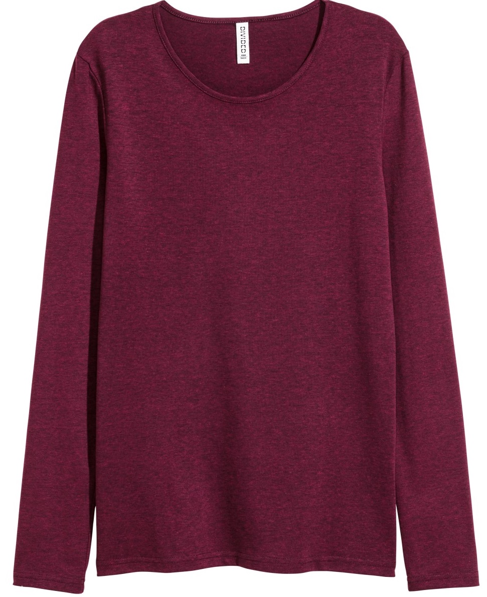 

Лонгслив H&M Divided 02381974 XS Бордовый