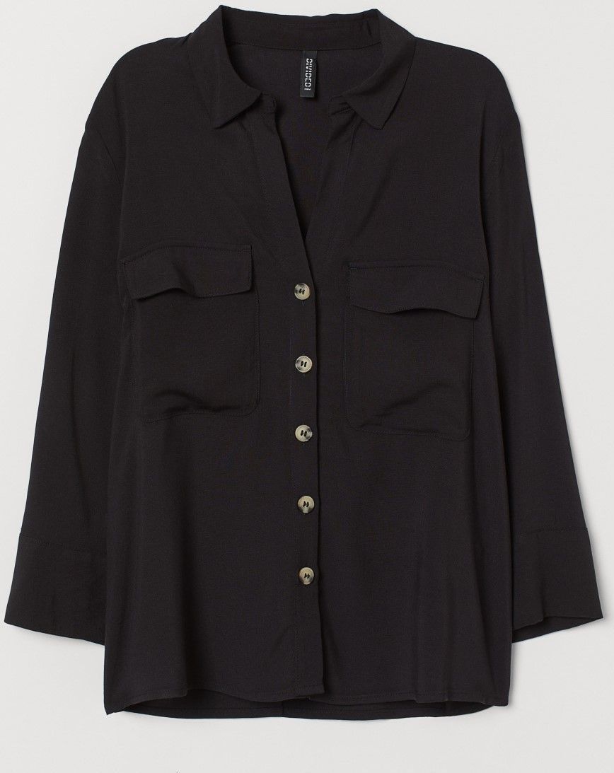 

Рубашка H&M Divided 08039490 38 Черная