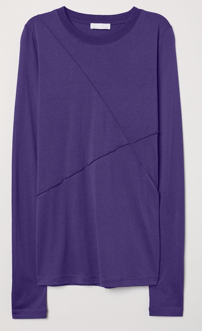 

Лонгслив H&M 06919898 S Фиолетовый
