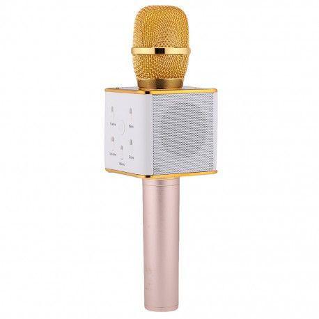 

Беспроводной микрофон караоке Kronos Q7 Bluetooth с чехлом Золото