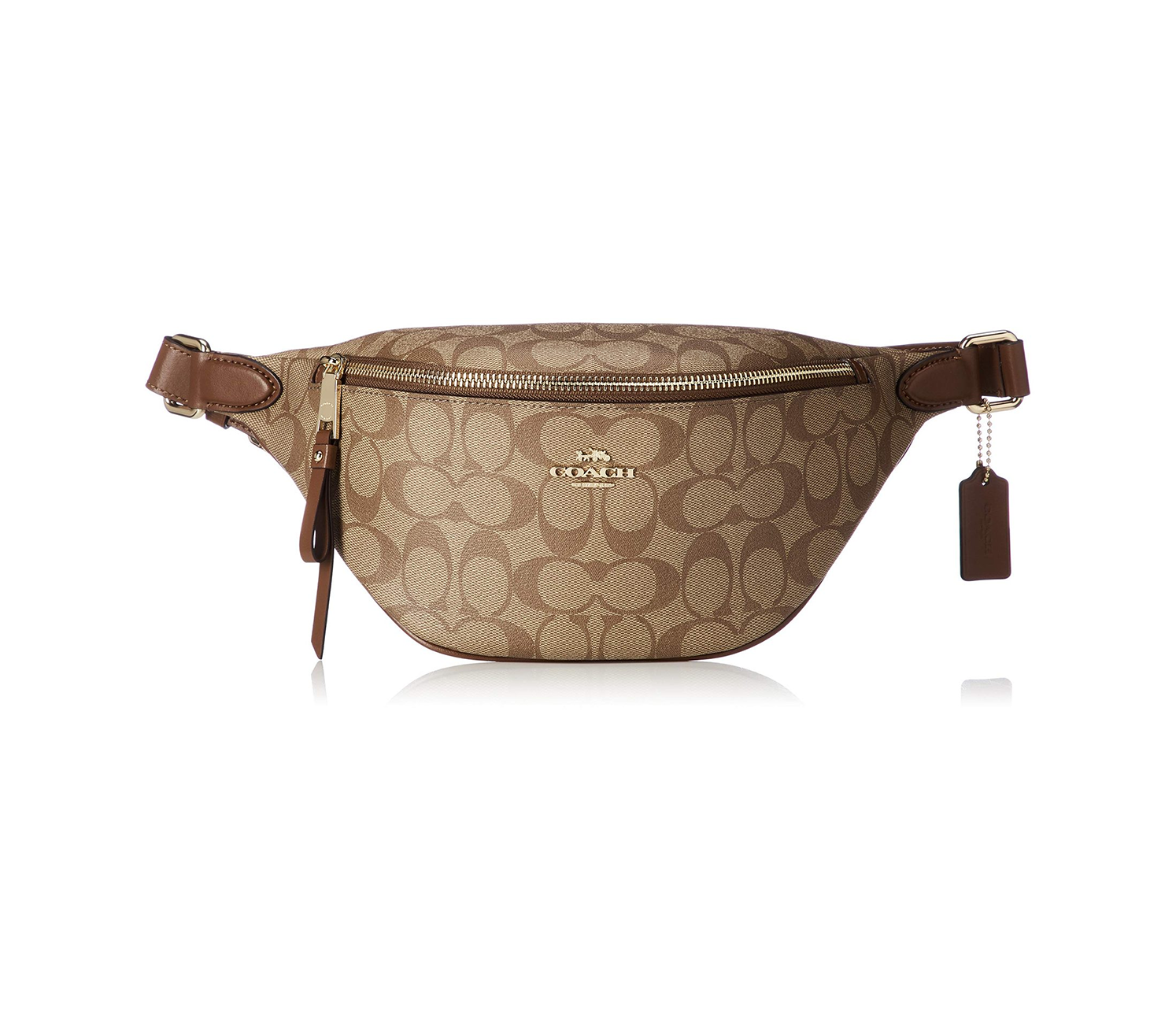 

Поясная Сумка Coach Signature Belt Bag Fanny Pack Khaki Saddle