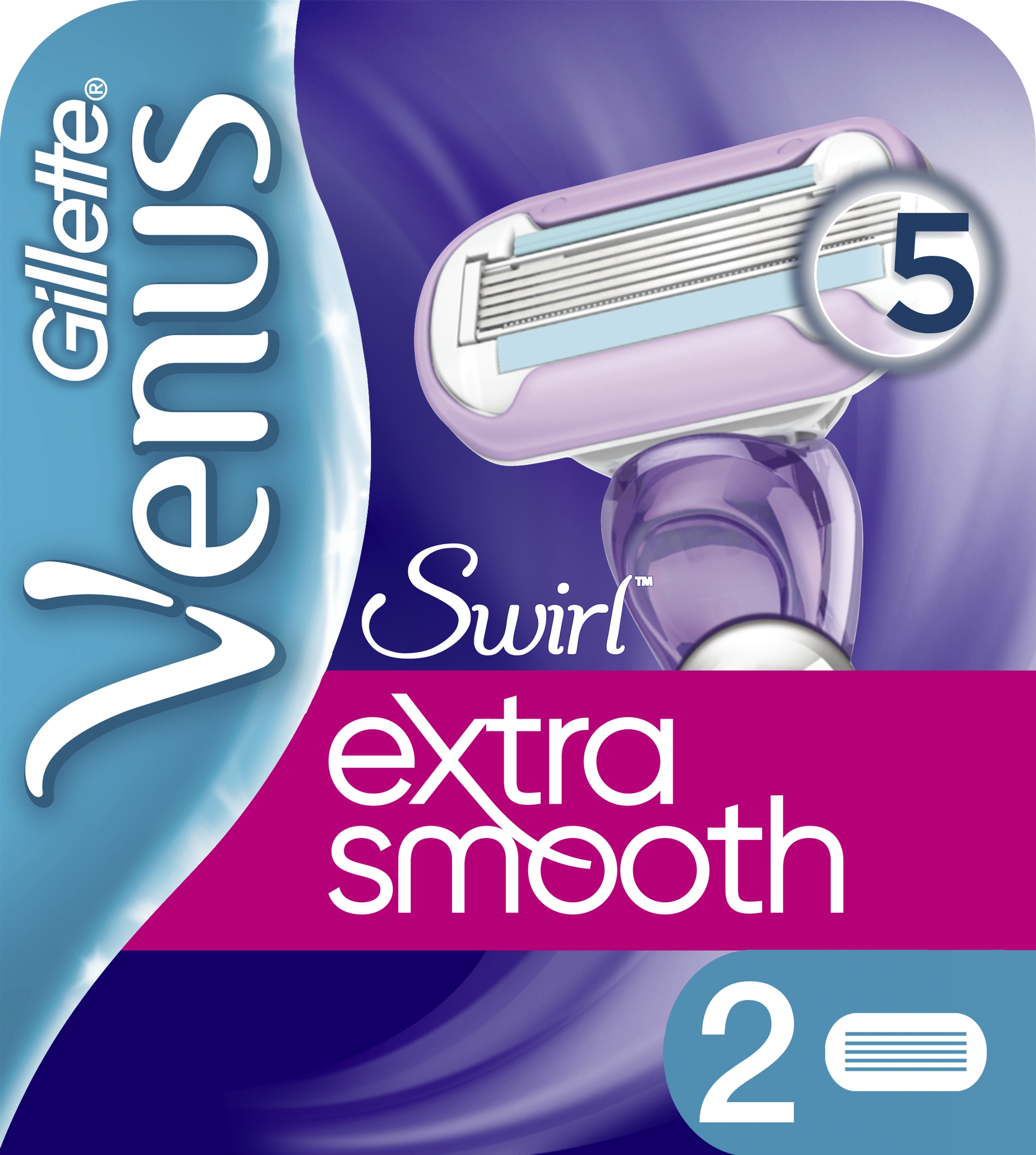 Акция на Сменные картриджи для бритья (Лезвия) женские Venus Swirl 2 шт (7702018401116) от Rozetka UA