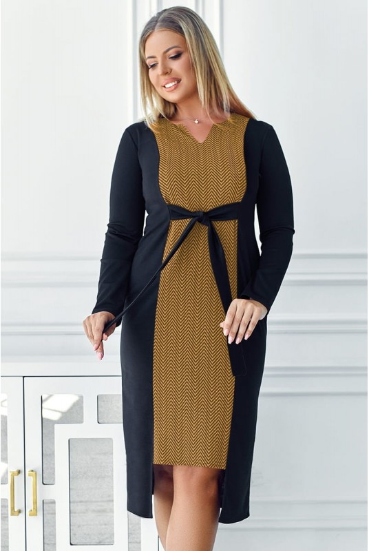 

Стильное платье Look and Buy Чарльстон зигзаг  горчичный, Стильное платье Look and Buy Чарльстон зигзаг 58 горчичный