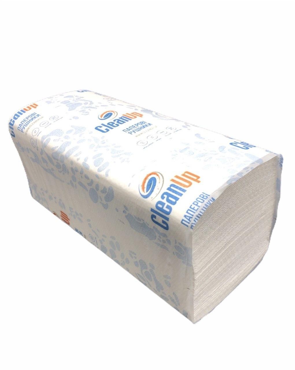 

Бумажные полотенца V сложения Clean Up 150 л упаковка 20 пачек