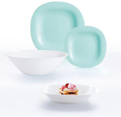

Сервіз Luminarc Carine Light Turquoise and White 19 предметів LM-P7627