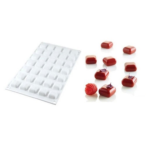 

Форма для выпечки Silikomart 35 штук 5мл 2,3х2,3 см h1,3 см силикон (MICRO GEM 5)