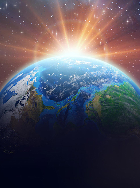 

Фотообои бумажные DeCors Восход на Земле 200x270 см 2 сегмента (161001)