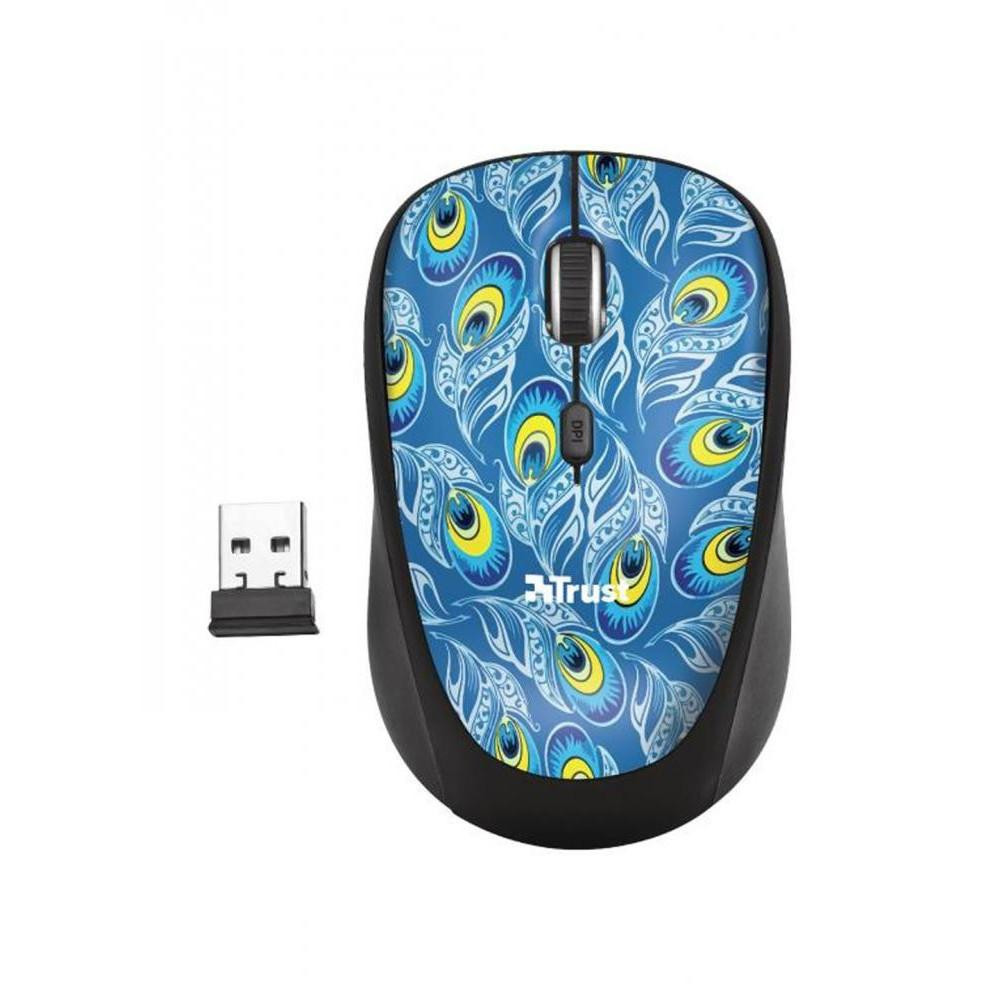 

Компъютерная мышь Trust Yvi Peacock (23388) Black USB (23388)