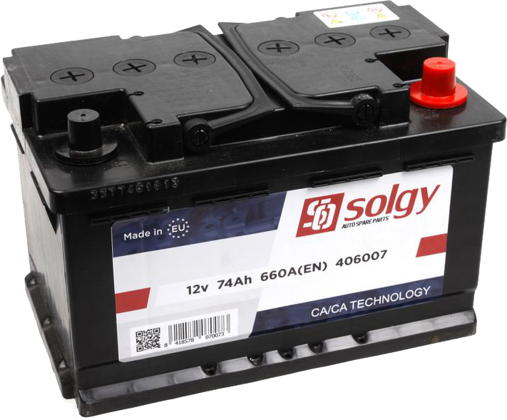 Акція на Автомобильный аккумулятор Solgy 74Ah/660A (278x175x175/+R) (406007) від Rozetka UA