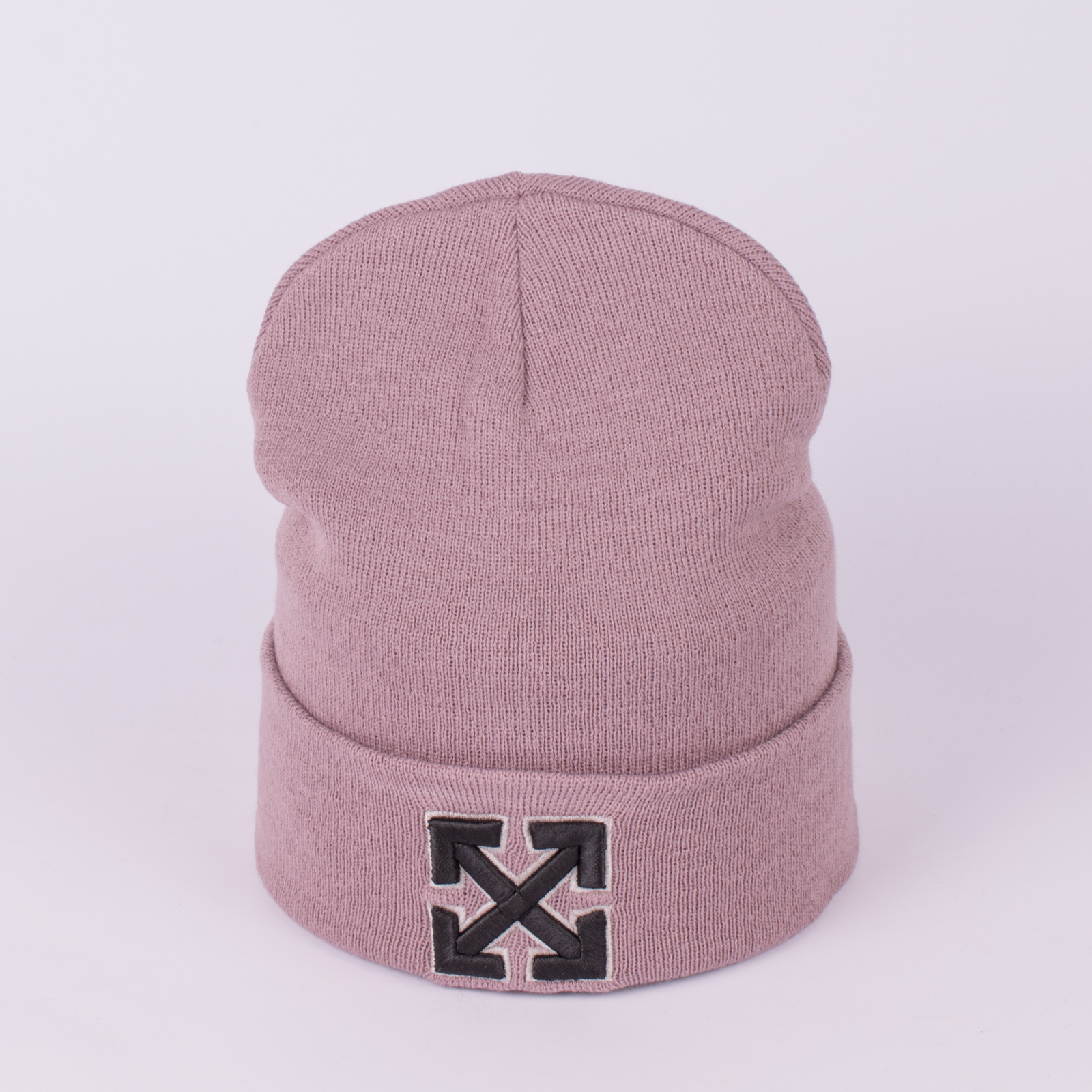 

Шапка унисекс с отворотом Off-White 05-5. Цвет: Темная Пудра