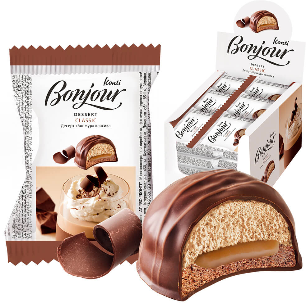 Десерт Konti Bonjour классика 29 г х 24 шт (4823012257677) – купить в ...