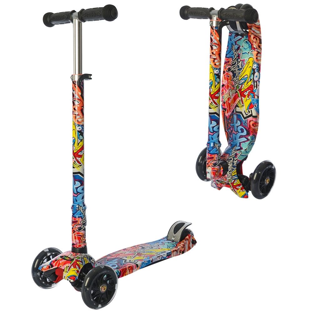 

Самокат iTrike JR 3-055-WP8 Black Blue Red (JR 3-055-WP)